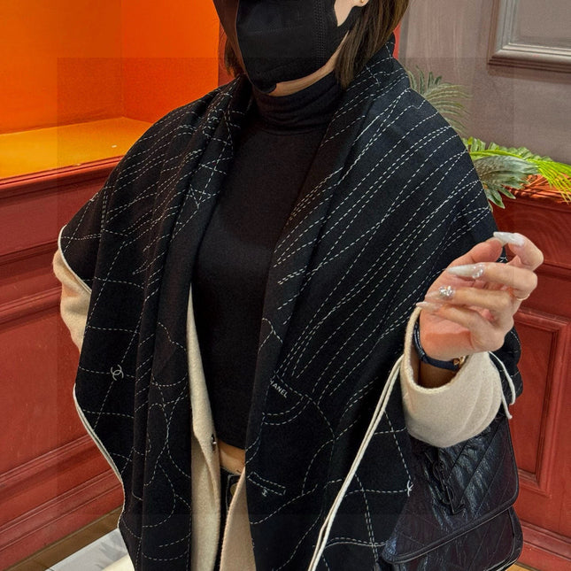 CHANEL 25S SCARF 140 IN SILK 735800