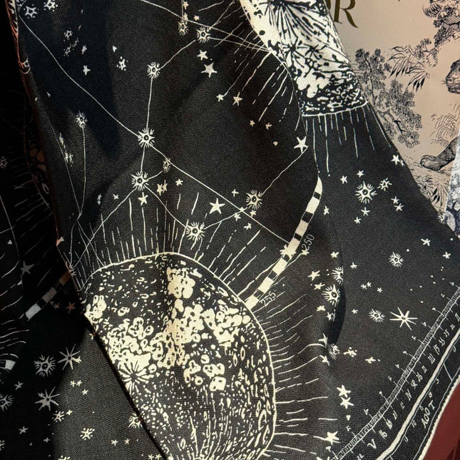 DIOR SCARF 140 CM IN SILK-CASHMERE BLEND 735816
