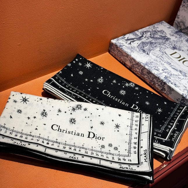 DIOR SCARF 140 CM IN SILK-CASHMERE BLEND 735817