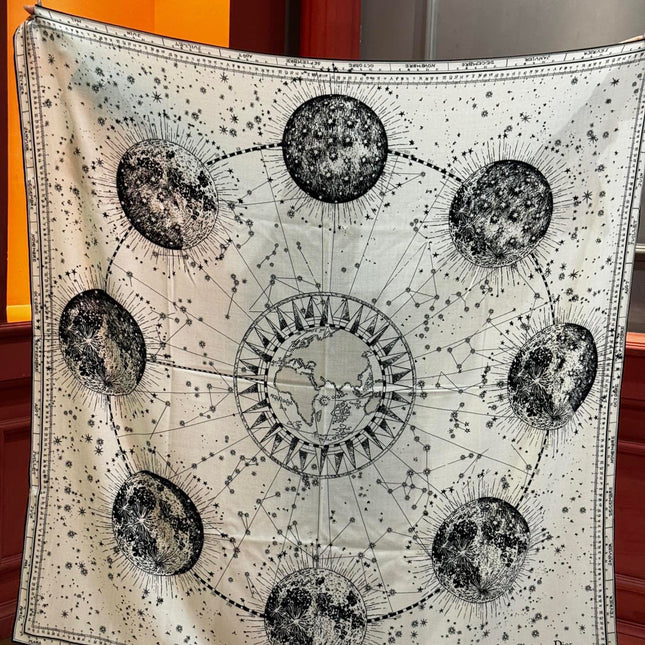 DIOR SCARF 140 CM IN SILK-CASHMERE BLEND 735817