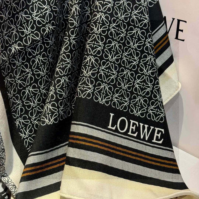 LOEWE 25S SCARF 140 IN CASHMERE SILK 738548