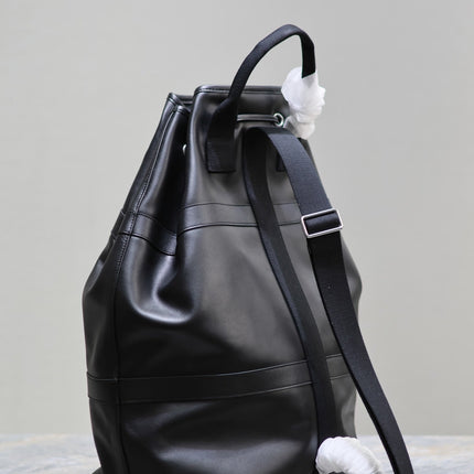 RIVE GAUCHE BACKPACK 49 IN BLACK CALFSKIN