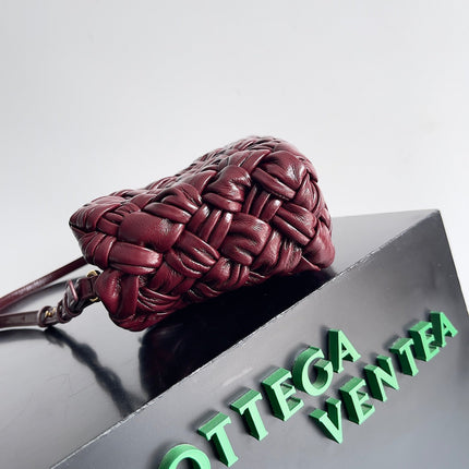 KELIMERO CHA-CHA CLUTCH 28.5 IN BURGUNDY LAMBSKIN
