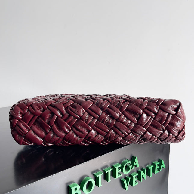 KELIMERO CHA-CHA CLUTCH 28.5 IN BURGUNDY LAMBSKIN