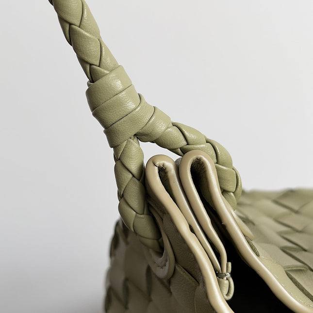 BV Small Parachute 21 Light Olive Lambskin Ghw