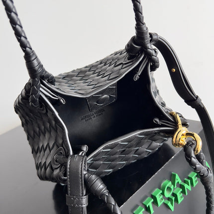 BV Small Parachute 21 Black Lambskin Ghw
