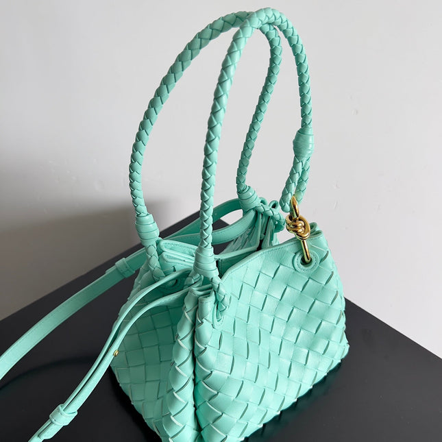 BV Small Parachute 21 Green Oasis Lambskin Ghw