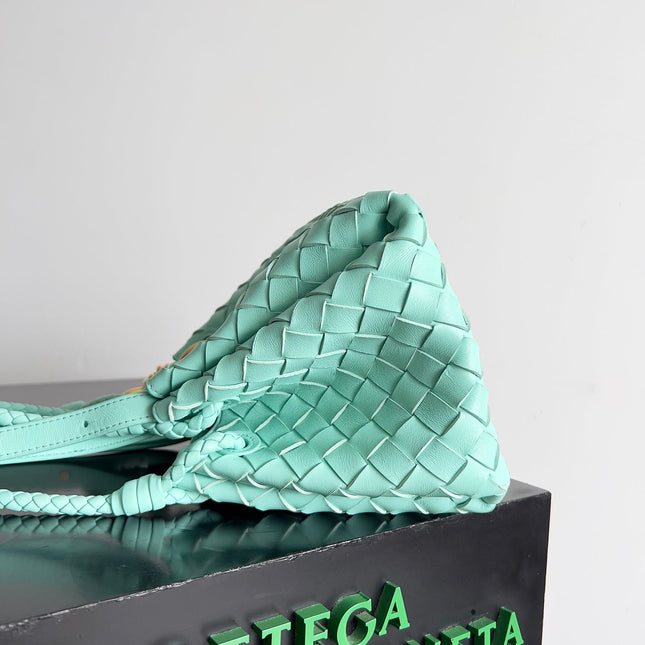 BV Small Parachute 21 Green Oasis Lambskin Ghw