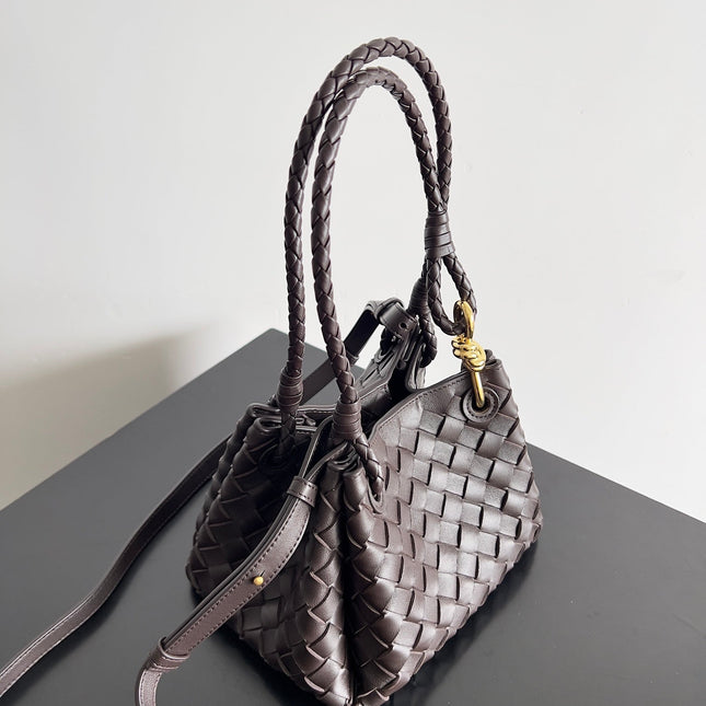 BV Small Parachute 21 Chocolate Lambskin Ghw