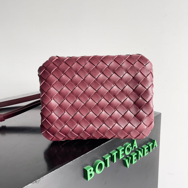 BV Small Parachute 21 Burgundy Lambskin Ghw