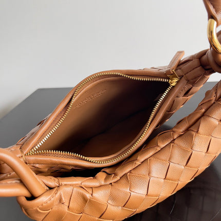 SMALL GEMELLI 24 IN BRONZE BROWN LAMBSKIN