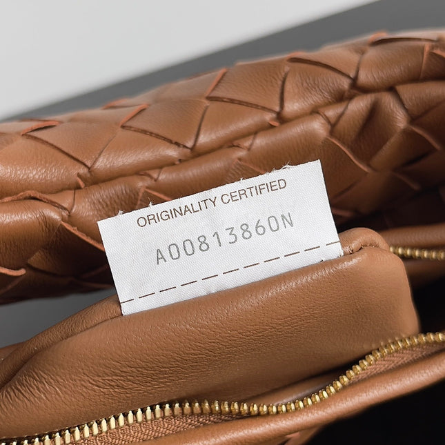 SMALL GEMELLI 24 IN BRONZE BROWN LAMBSKIN