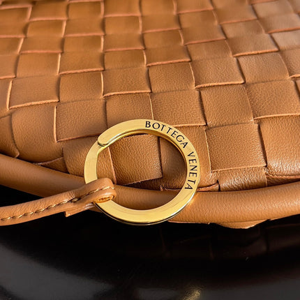MEDIUM GEMELLI SHOULDER BAG 36 IN BROWN LAMBSKIN