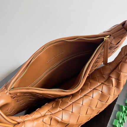 MEDIUM GEMELLI SHOULDER BAG 36 IN BROWN LAMBSKIN