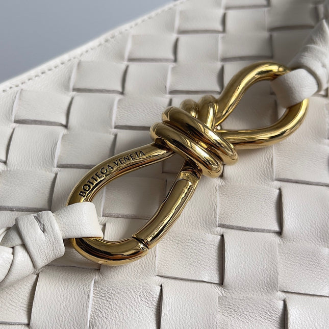 LARGE HANDLE BAG ANDIAMO 45 IN OFF WHITE LAMBSKIN