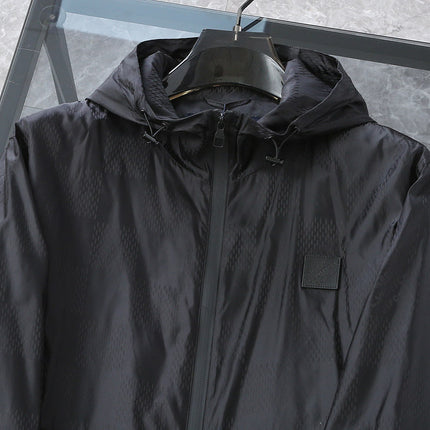 LV BLACK DAMIER WINDBREAKER JACKET 239097