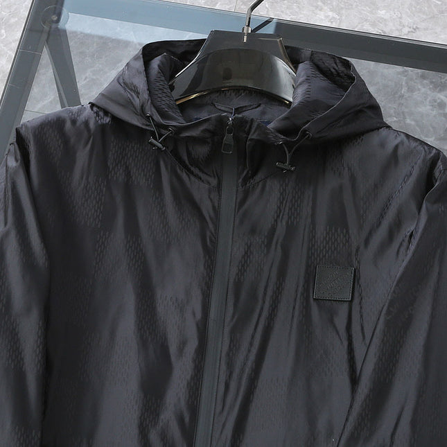 LV BLACK DAMIER WINDBREAKER JACKET 239097
