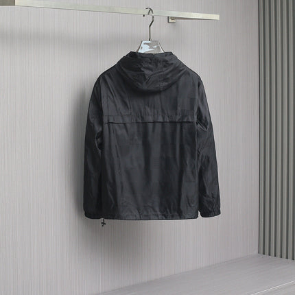LV BLACK DAMIER WINDBREAKER JACKET 239097