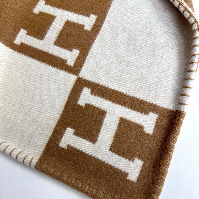 AVALON THROW BLANKET 170 CM IN CIDER BROWN CASHMERE 294473
