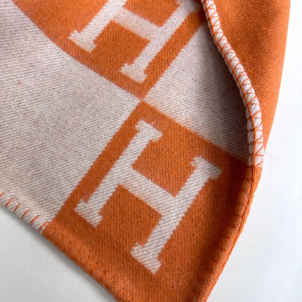 AVALON THROW BLANKET 170 CM IN TIGER ORANGE CASHMERE 294474