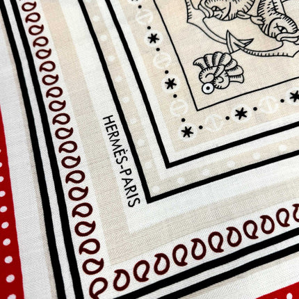 HERMES 25S SCARF 135 IN CASHMERE SILK 729039