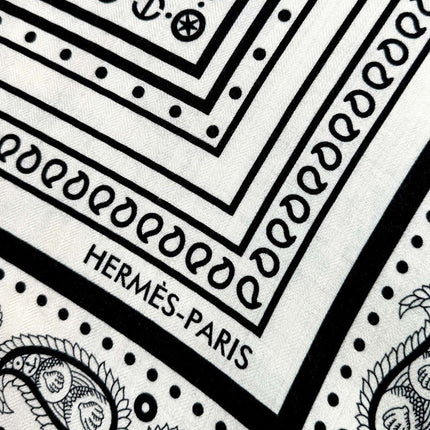 HERMES 25S SCARF 135 IN CASHMERE SILK 729038