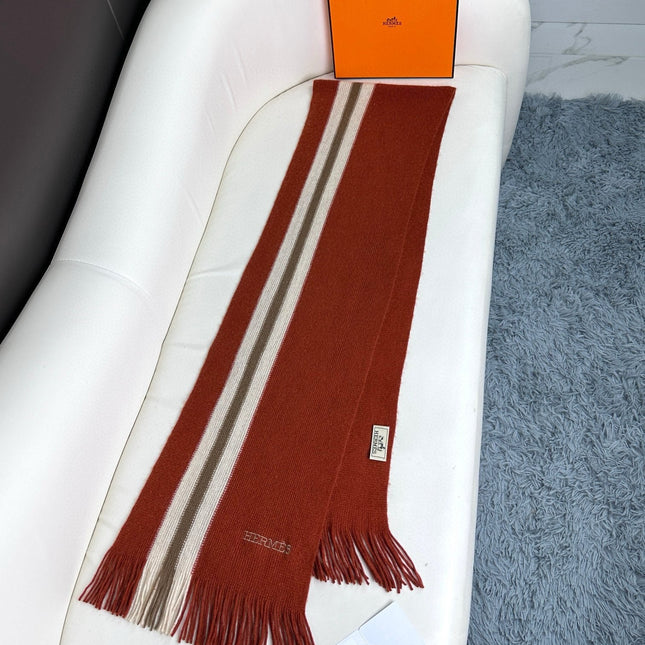 SCARF 180 CM IN GARNET RED CASHMERE 356238