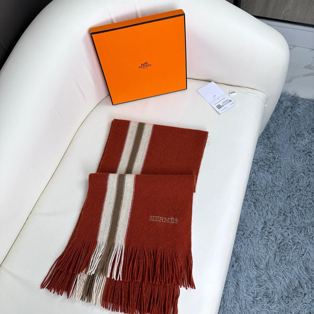 SCARF 180 CM IN GARNET RED CASHMERE 356238