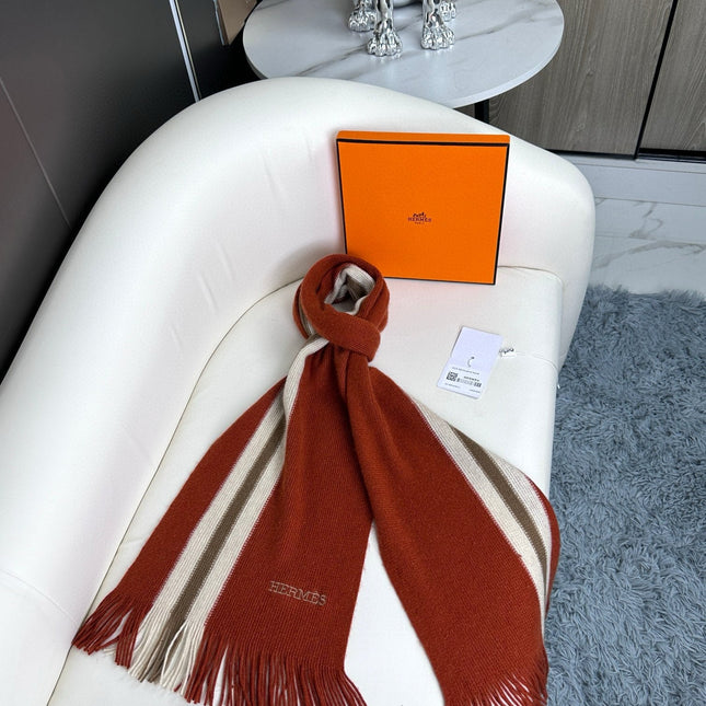 SCARF 180 CM IN GARNET RED CASHMERE 356238
