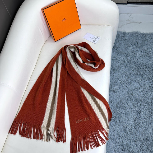 SCARF 180 CM IN GARNET RED CASHMERE 356238