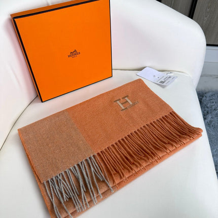 SCARF 190 CM IN TIGER ORANGE CASHMERE 364767