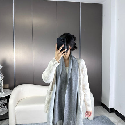 SCARF 190 CM IN DOVE GRAY CASHMERE