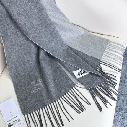 SCARF 190 CM IN DOVE GRAY CASHMERE