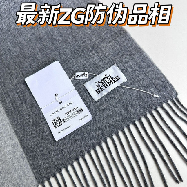 SCARF 190 CM IN DOVE GRAY CASHMERE 364768