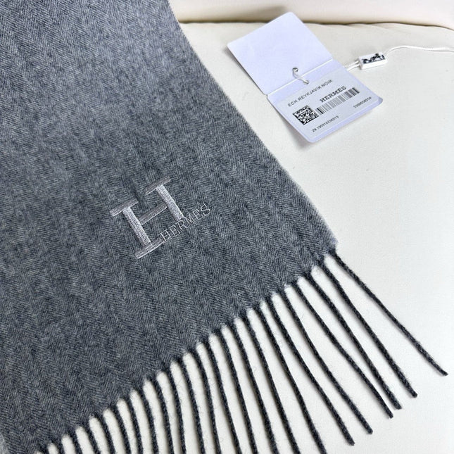 SCARF 190 CM IN DOVE GRAY CASHMERE 364768