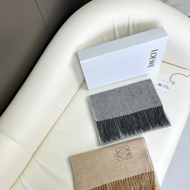 SCARF 180 CM IN MOUSE GRAY CASHMERE 383862