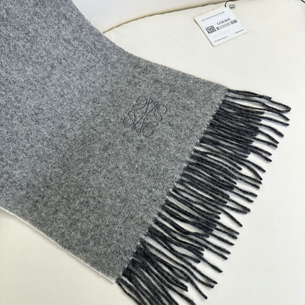 SCARF 180 CM IN MOUSE GRAY CASHMERE 383862