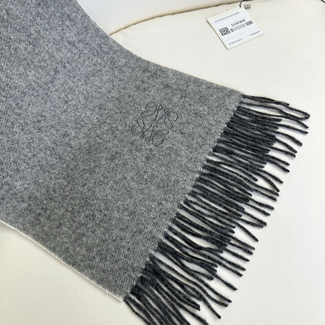 SCARF 180 CM IN MOUSE GRAY CASHMERE 383862