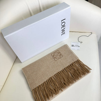 SCARF 180 CM IN CAMEL BEIGE CASHMERE 383863