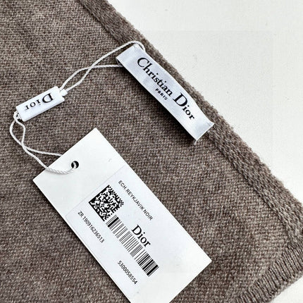 SCARF 190 CM IN KHAKI BEIGE MIX WHITE CARO CASHMERE 388125
