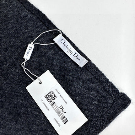 SCARF 190 CM IN BLACK MIX WHITE CARO CASHMERE 388127