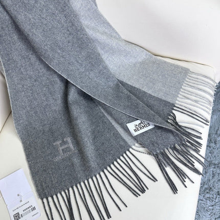 SCARF 190 CM IN COOL GRAY CASHMERE