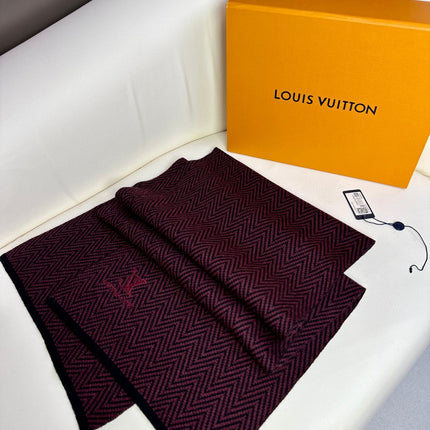 SCARF 180 CM IN WINE PURPLE CASHMERE 393154