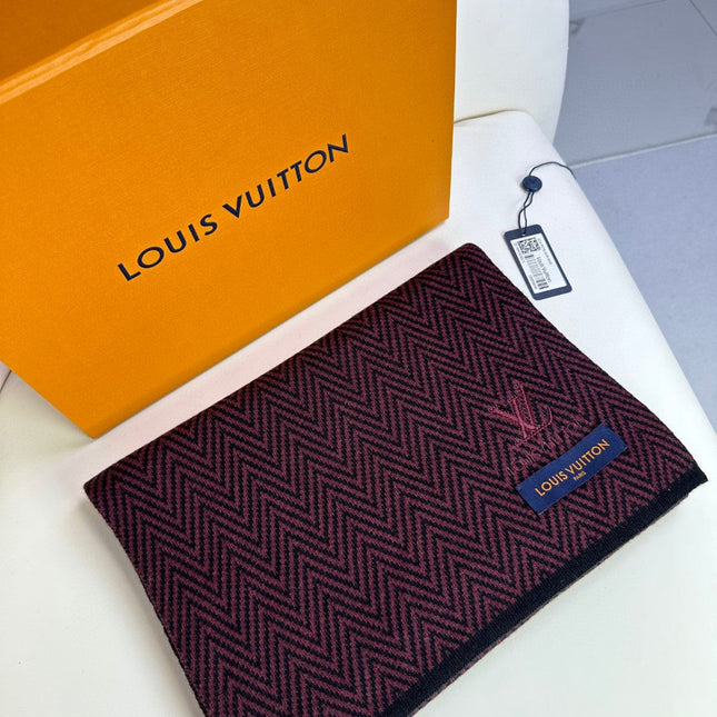 SCARF 180 CM IN WINE PURPLE CASHMERE 393154