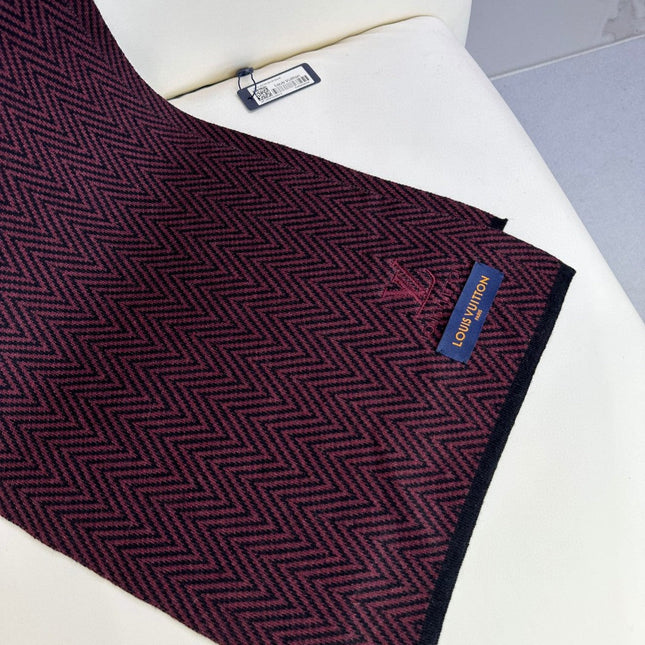 SCARF 180 CM IN WINE PURPLE CASHMERE 393154