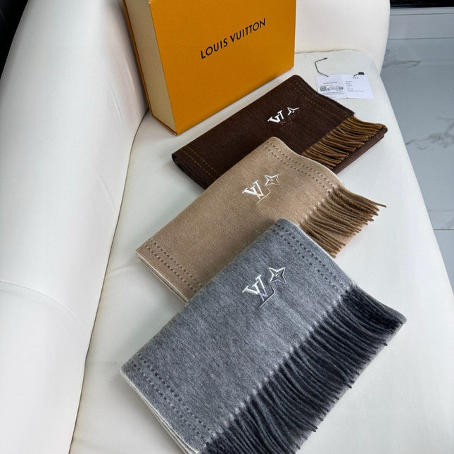 DUAL SCARF 180 CM IN SHARK GRAY CASHMERE 398375