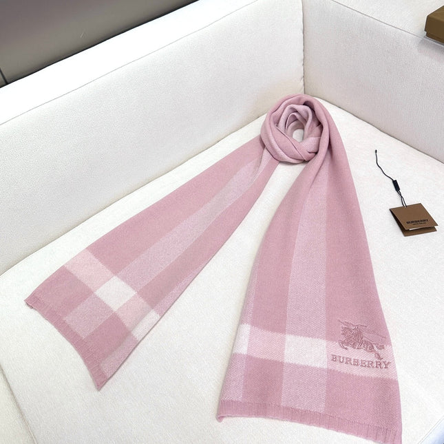 SCARF 190 CM IN LIGHT PINK CASHMERE  398396