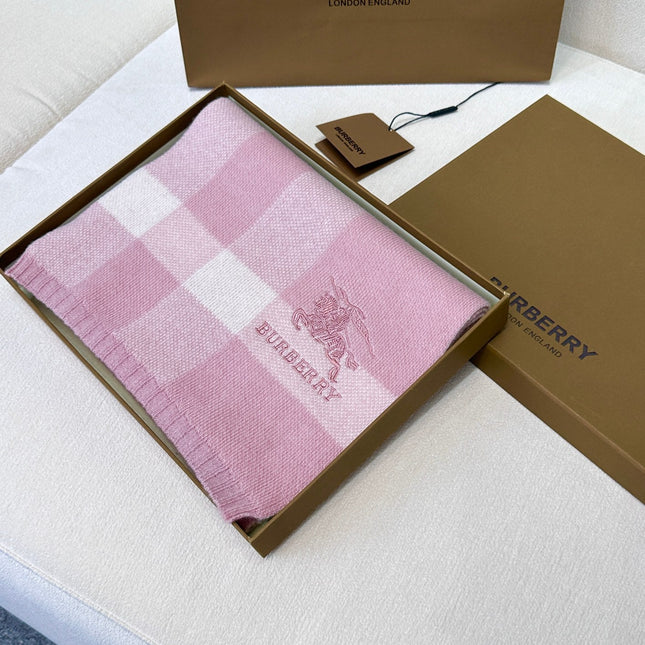 SCARF 190 CM IN LIGHT PINK CASHMERE  398396