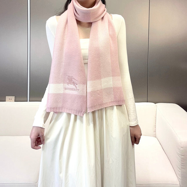 SCARF 190 CM IN LIGHT PINK CASHMERE  398396