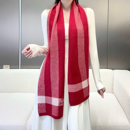 SCARF 190 CM IN CHERRY RED CASHMERE  398397